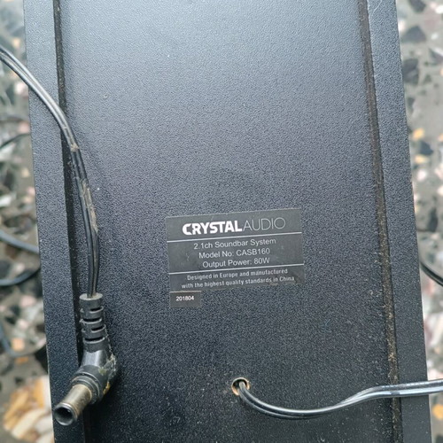 Crystalaudio soundbar system 80 watt like new