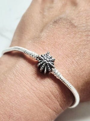 Pandora Moments Asymmetric Star Clasp Bracelet new, silver 925