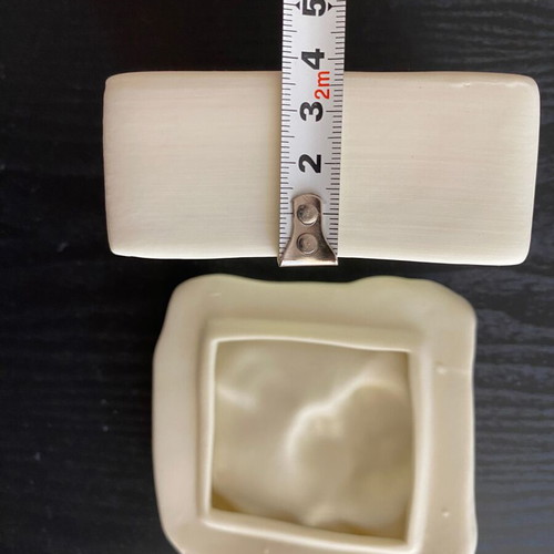 Porcelain box with angel relief new
