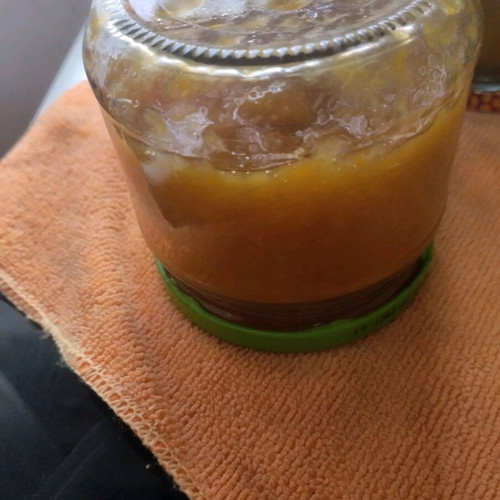 Peach jam 470g with traces of lemon and apricot, new