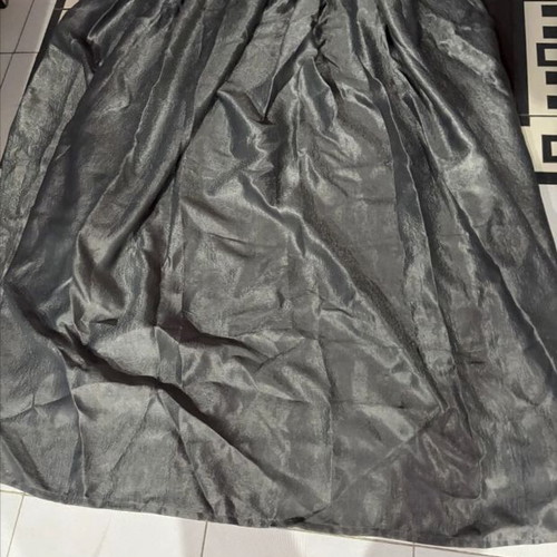 Satin curtain gray 1.35 × 1.45 m like new