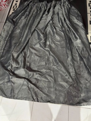 Satin curtain gray 1.35 × 1.45 m like new