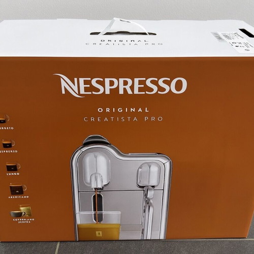 Nespresso Creatista Pro coffee machine, new