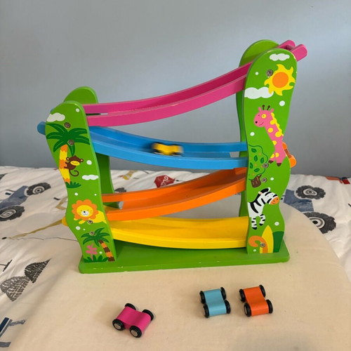 Viga wooden toy car track used