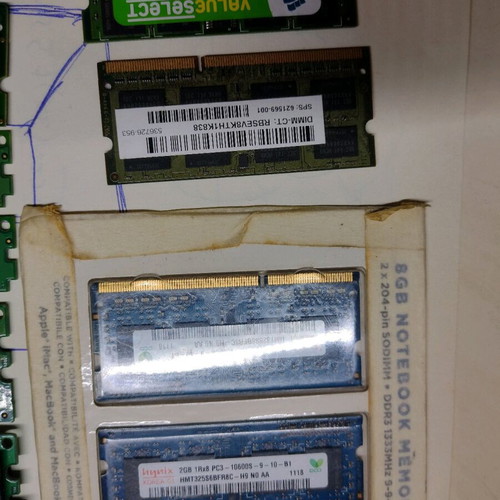 Various RAM memories used