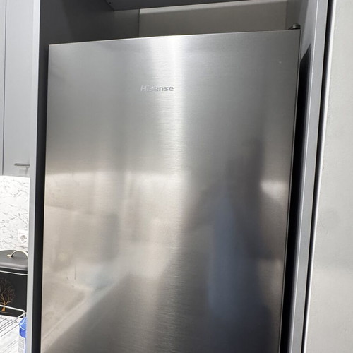 Hisense large silver refrigerator, like new