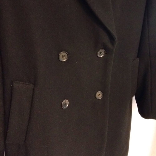 Zara black wool coat like new, size S