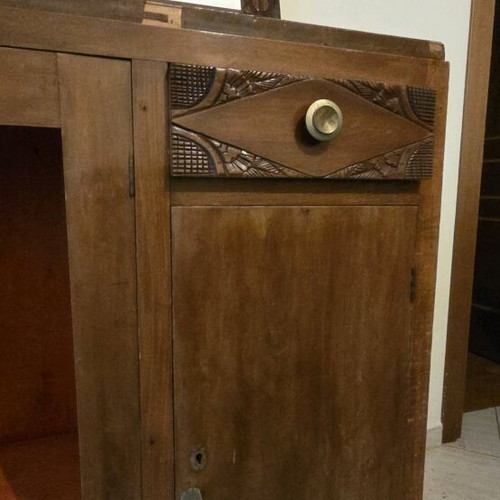 Buffet used with mirror