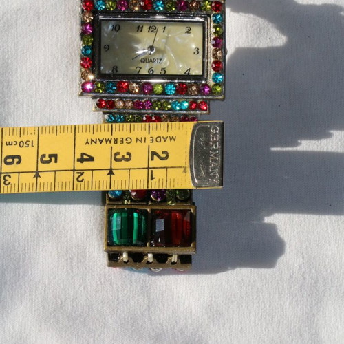 Antique diamond watch with zircon crystals new