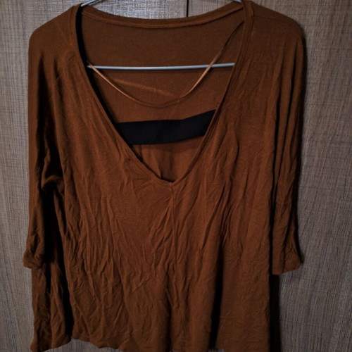 Bershka women's blouse tan xsmall like new