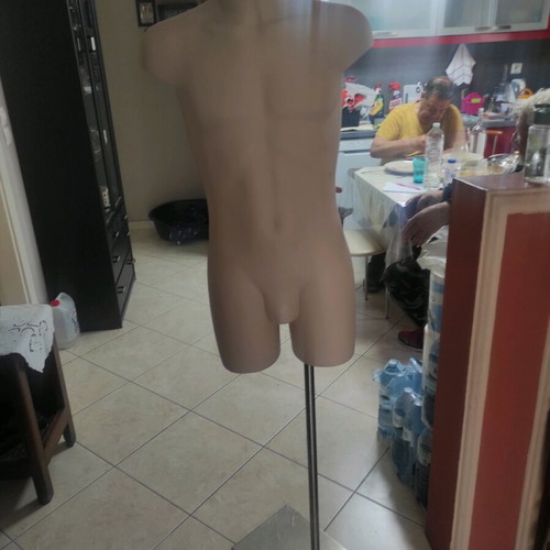 Professional male bust like new with inox base