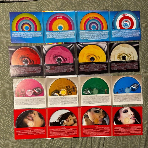 Collection of 14 CDs like new, 2000s decade with 80s, rock, dance hits