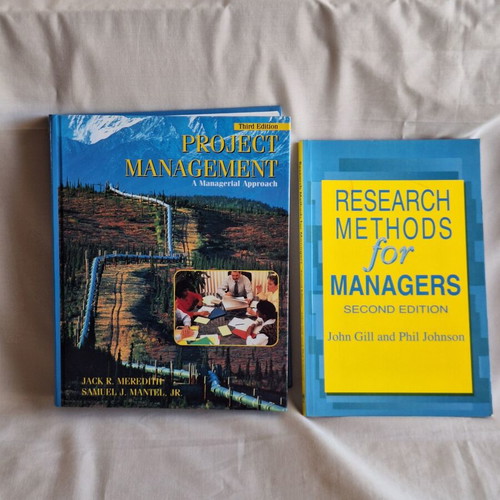 Project Management & Research Methods management books set