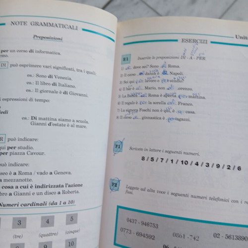 Il dolce "Si" book used, Italian language learning