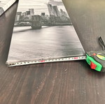 Triptych painting new, cityscape