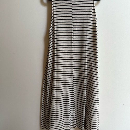 Zara striped midi dress with pockets used cotton collection