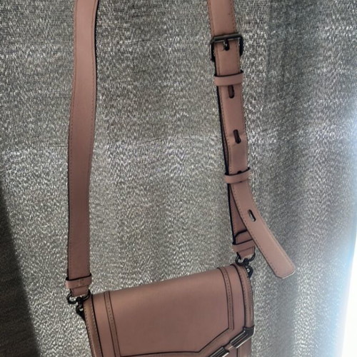 Karl Lagerfeld pink leather crossbody bag used