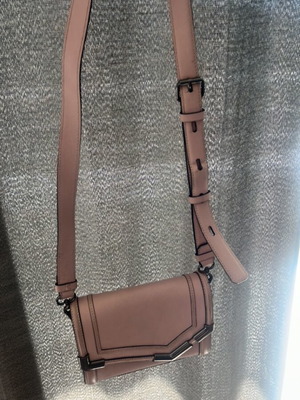 Karl Lagerfeld pink leather crossbody bag used
