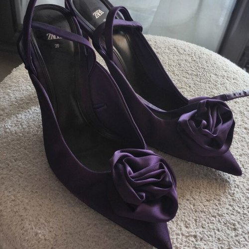 Zara purple pumps like new