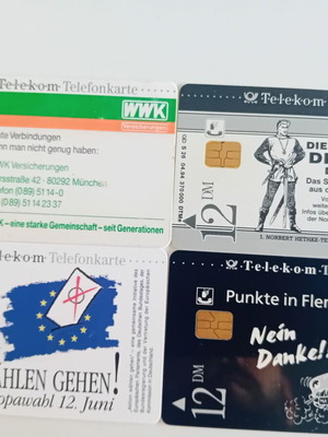 Phone cards Germany pack of 4 like new