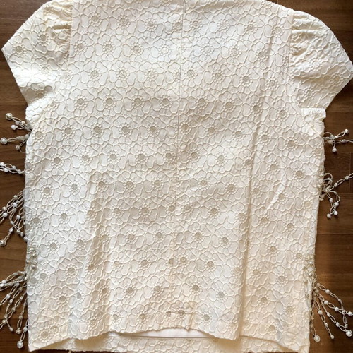 Manoush blouse with embroidery and fringes size 40 like new
