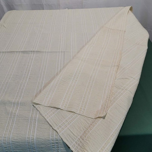 Woven bed sheet used from 1950 era
