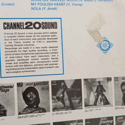 Golden Piano vinyl record used