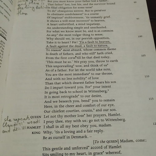 Hamlet book by William Shakespeare used, Greek edition