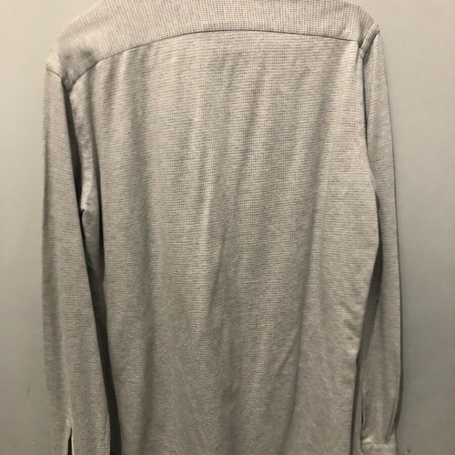 Xacus tailor fit men's jersey cotton shirt gray white like new