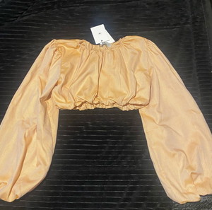 Milkwhite stripes orange top small καινούριο αφόρετο μακρυμάνικο ΠΡΟΣΦΟΡΑ