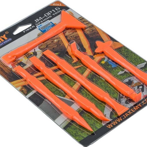 Jakemy 6 Pack Flexible Opening Tools JM-OP16 for Phone Repair Orange New