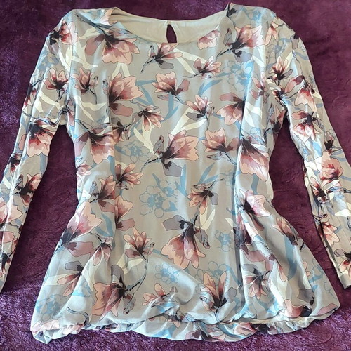 Street One blouse, size XXL, pink and silver