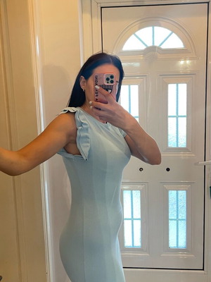 Zara mini dress blue, like new, medium size