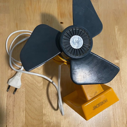 Vintage table fan used, made in Greece, 25w