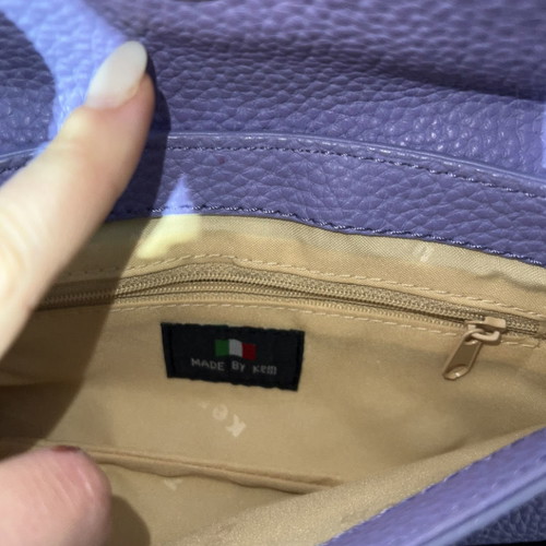 KEM clutch bag lilac like new