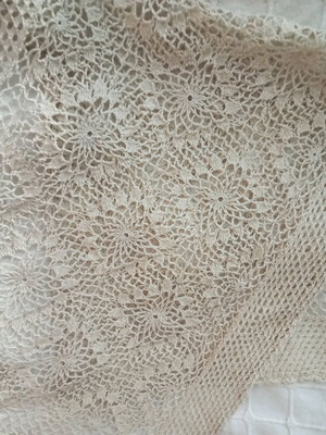 Crochet doily used 88cm x 38cm dark color