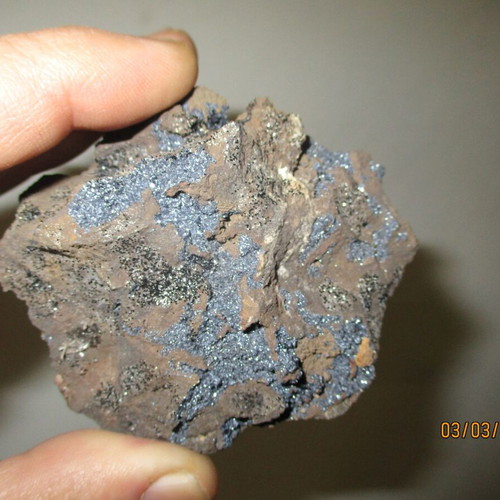 Chalcanthite and Hematite Mineral new, size 6 centimeters
