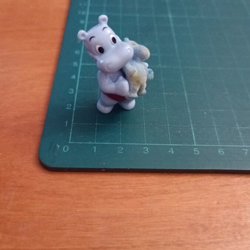 Vintage συλλεκτική φιγούρα Happy Hippo από Kinder Surprise αυγά (Ferrero)