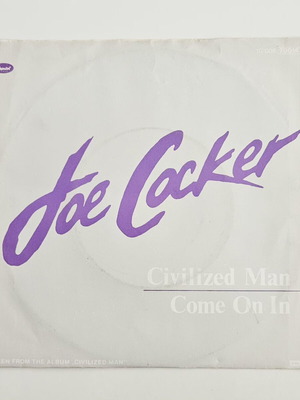 Joe Cocker Civilized Man / Come On In 7" vinyl single mint condition