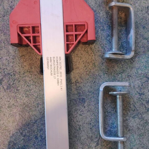 Parkside Corner Clamp woodworking tool like new with bench clamps