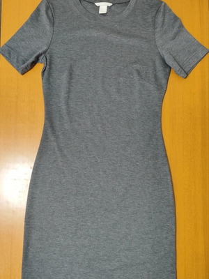 H&M Women's Dress S Gray Slim Fit like new