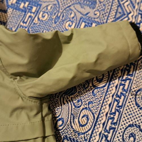 Parka jacket kids mint 18 months new with hood waterproof and fur lining