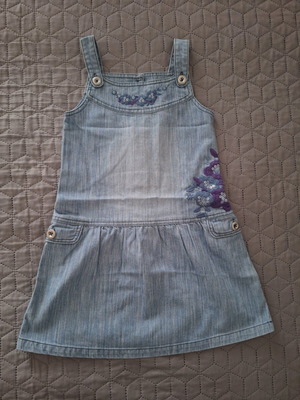 Marks & Spencer denim dress like new, blue, age 5