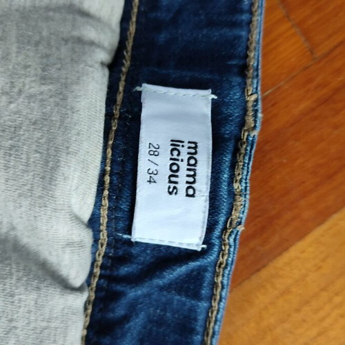 Mamalicious maternity jeans used small blue size 34