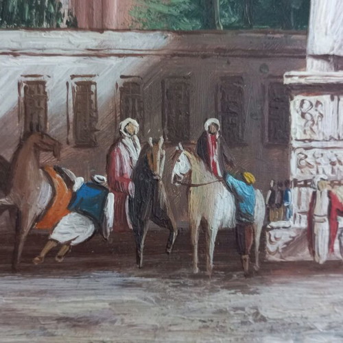 Oil painting with Hippodrome and Hagia Sophia theme like new