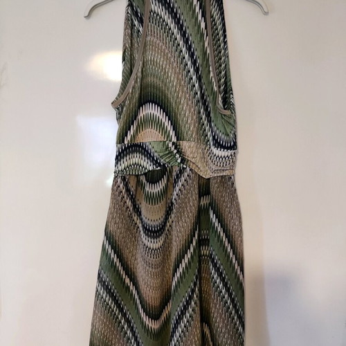 Summer dress lightweight made in Italy like new, brown and green