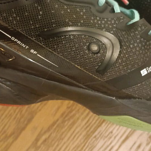 Head Sprint SF men's tennis shoes used, size 46, black/teal