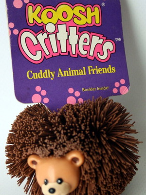 Koosh Critters Cuddly Animal Friends Bear Cub Oddz On new 1992 vintage