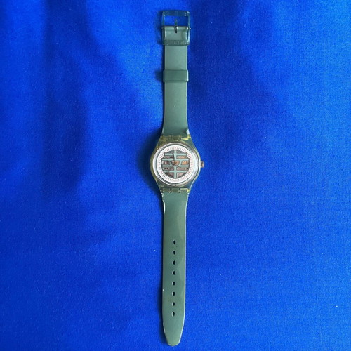 Swatch automatic wristwatch, light green