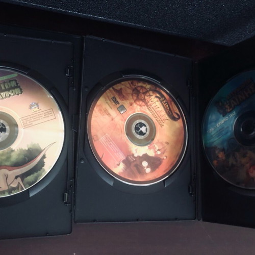 3 animated DVDs used, dubbed